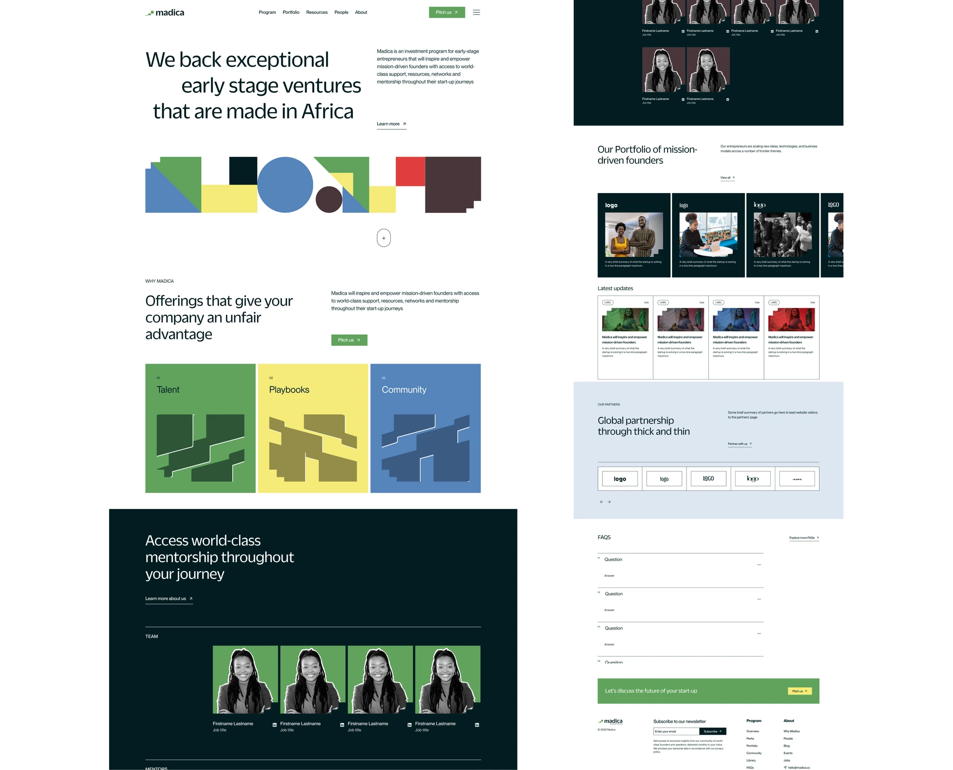 Madica marketing site