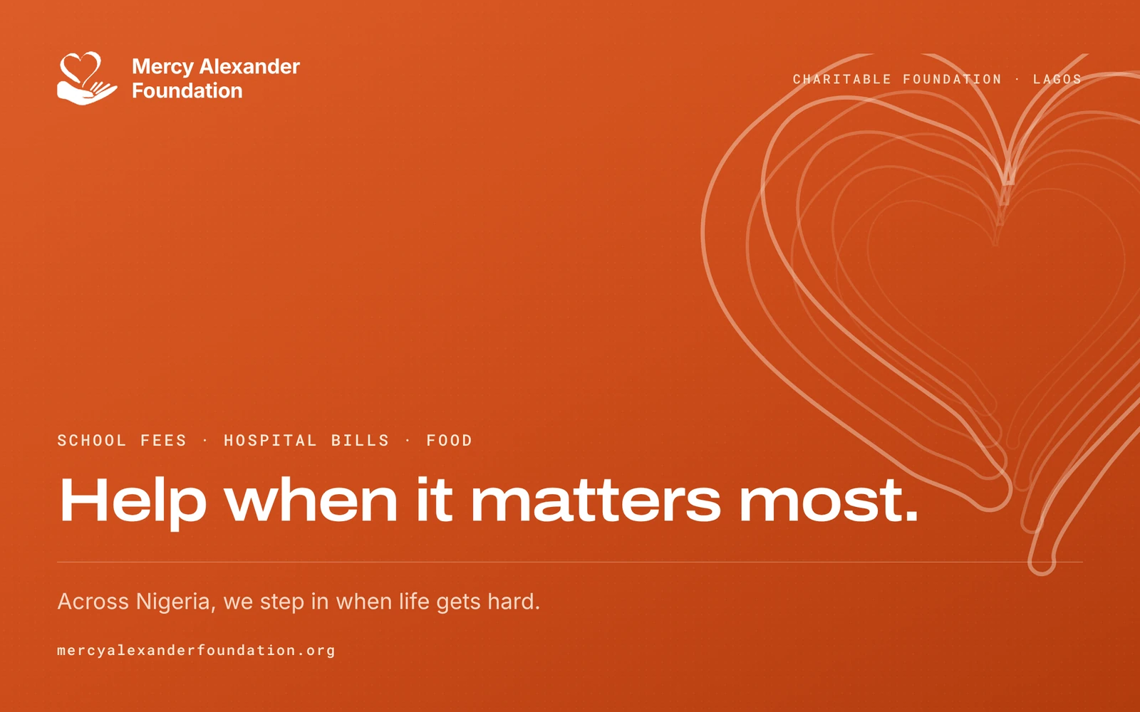 Mercy Alexander Foundation website